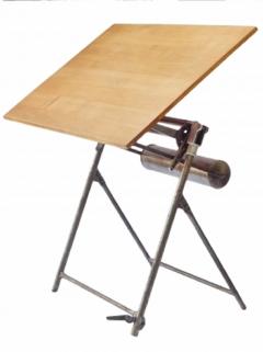 Mechanical Drafting Table And Stool - 1230741