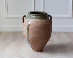 Mediterranean Terracotta Jar with Green Glazed Rim 19th Century - 4298963
