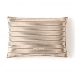 Medium Brown and White Stripe Pillow by Tensira - 3605785