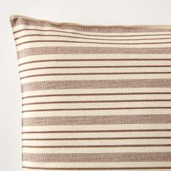 Medium Brown and White Stripe Pillow by Tensira - 3605786