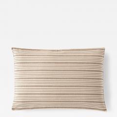 Medium Brown and White Stripe Pillow by Tensira - 3611211