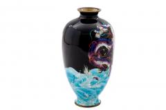 Meiji Japanese Cloisonn Enamel Ginbari Dragon Vase by Kumeno Teitaro - 4556582