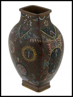 Meiji Japanese Cloisonne Goldstone Enamel Dragon Vase Attributed to Honda - 3904365