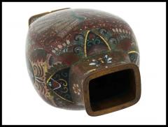 Meiji Japanese Cloisonne Goldstone Enamel Dragon Vase Attributed to Honda - 3904401