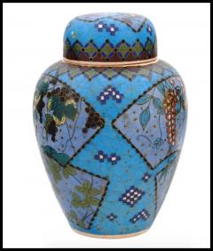 Meiji Japanese Totai Cloisonne Enamel Ceramic Jar - 3902166