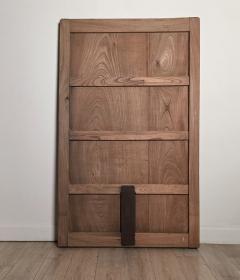 Meiji Period Keyaki Wood Warehouse Door Japan circa 1880 - 4814451