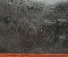 Meiji Period Keyaki Wood Warehouse Door inset with Iron Japan circa 1880 - 4814455
