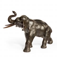 Meiji period bronze elephant - 797257