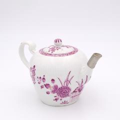 Meissen Tea Pot with Replaced Silver Spout Germany circa 1750 - 4400124