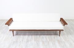 Mel Bogart Mel Bogart Walnut Boucle Sofa Daybed for Felmore Associates - 3038468