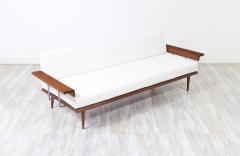 Mel Bogart Mel Bogart Walnut Boucle Sofa Daybed for Felmore Associates - 3038469