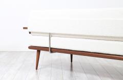 Mel Bogart Mel Bogart Walnut Boucle Sofa Daybed for Felmore Associates - 3038472