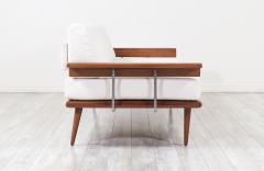 Mel Bogart Mel Bogart Walnut Boucle Sofa Daybed for Felmore Associates - 3038473
