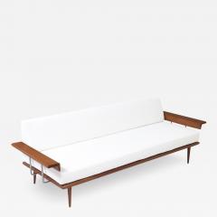 Mel Bogart Mel Bogart Walnut Boucle Sofa Daybed for Felmore Associates - 3044569