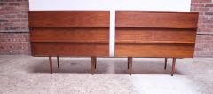 Mel Smilow Pair of Mel Smilow Three Drawer Walnut Chests - 1090515