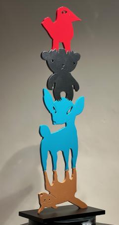 Melanie A Yazzie Animal Stack They Help Each Other - 2387335