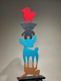 Melanie A Yazzie Animal Stack They Help Each Other - 2387336