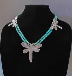 Melanie A Yazzie Dragon Fly Necklace - 499494