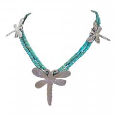 Melanie A Yazzie Dragon Fly Necklace - 501925