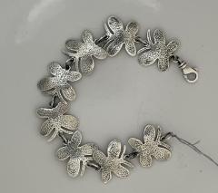 Melanie A Yazzie Silver Butterfly Tennis Bracelet - 2545306