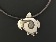 Melanie A Yazzie Swimmer Turtle Pendant - 483724