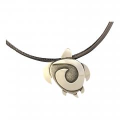 Melanie A Yazzie Swimmer Turtle Pendant - 496043