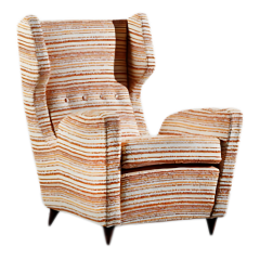 Melchiorre Bega 1940s Melchiorre Bega exceptional pair berg re armchairs Italy - 4093383