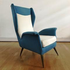 Melchiorre Bega 1950s Pair of Armchairs with Very High Back - 450749