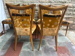 Melchiorre Bega Fabulous Set 6 Italian Melchiorre Bega Dining Chairs Jack Lenor Larsen - 4159972