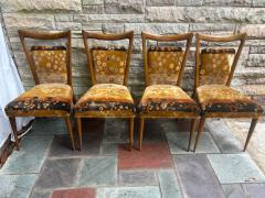 Melchiorre Bega Fabulous Set 6 Italian Melchiorre Bega Dining Chairs Jack Lenor Larsen - 4159999