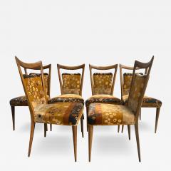 Melchiorre Bega Fabulous Set 6 Italian Melchiorre Bega Dining Chairs Jack Lenor Larsen - 4160649