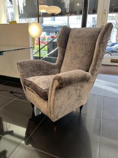 Melchiorre Bega Italian 1950s Wingback Armchair - 2419246