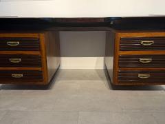 Melchiorre Bega Italian Modern Rosewood and Mahogany Desk 1950s Melchiorre Bega - 4607497