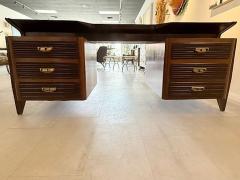Melchiorre Bega Italian Modern Rosewood and Mahogany Desk 1950s Melchiorre Bega - 4607498
