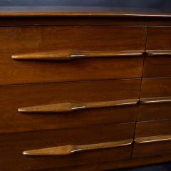 Melchiorre Bega Italian Modern Walnut 6 drawer Dresser Melchiorre Bega - 4604865