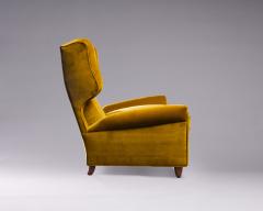 Melchiorre Bega Italian wingback chair of the 1950s attributed to Melchiorre Bega  - 2966321