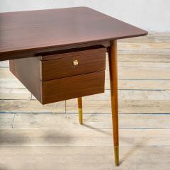 Melchiorre Bega Melchiorre Bega Desk with wooden structure drawers Brass details - 3371500