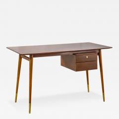 Melchiorre Bega Melchiorre Bega Desk with wooden structure drawers Brass details - 3373568
