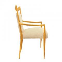 Melchiorre Bega Melchiorre Bega Set of 6 European Cherry Wood Dining Chairs 1950s - 3663167