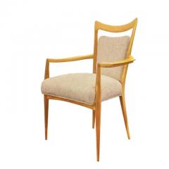 Melchiorre Bega Melchiorre Bega Set of 6 European Cherry Wood Dining Chairs 1950s - 3663169