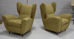Melchiorre Bega Melchiorre Bega Wingback Lounge Chairs Italy 1950s - 3274358