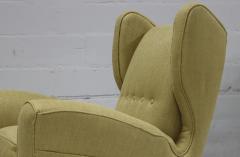Melchiorre Bega Melchiorre Bega Wingback Lounge Chairs Italy 1950s - 3274362