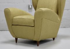 Melchiorre Bega Melchiorre Bega Wingback Lounge Chairs Italy 1950s - 3274363