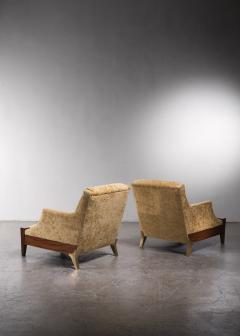 Melchiorre Bega Melchiorre Bega pair of lounge chairs - 3071691