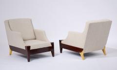 Melchiorre Bega Pair Of Melchiorre Bega Armchairs Italy ca 1950 - 3517956
