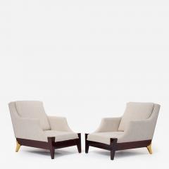 Melchiorre Bega Pair Of Melchiorre Bega Armchairs Italy ca 1950 - 3536453