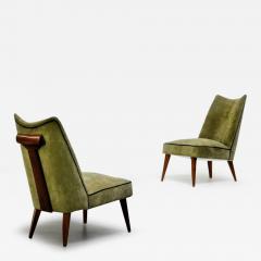 Melchiorre Bega Unique Pair of Small Armchairs Attributed To Melchiorre Bega - 3302491