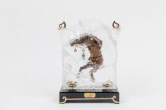 Mellerio Paris a French Gold Diamonds Silver and Smoky Quartz Carved Horse - 2786749