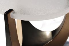 Melut Brass Coffee Table with Pate de Verre Glass - 4239849