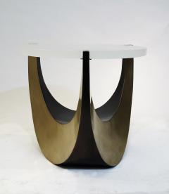 Melut Brass Coffee Table with Pate de Verre Glass - 4239851